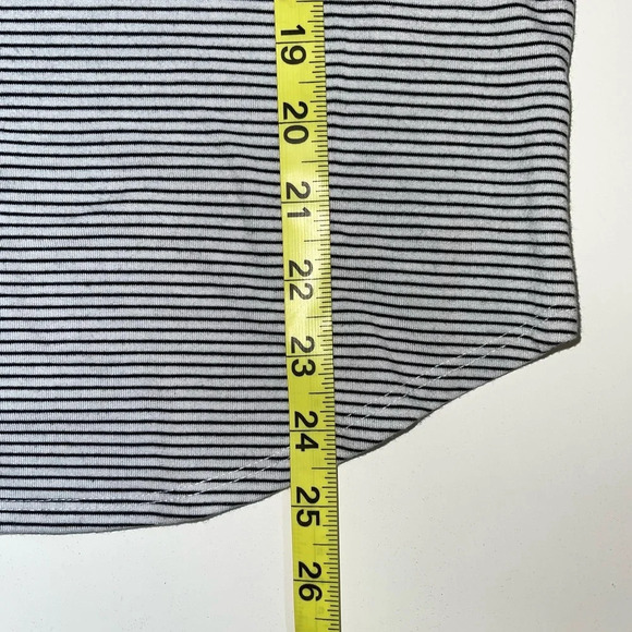 Maurices Black & White Be You Striped V-neck Graphic Tee Small Women’s - Picture 8 of 11